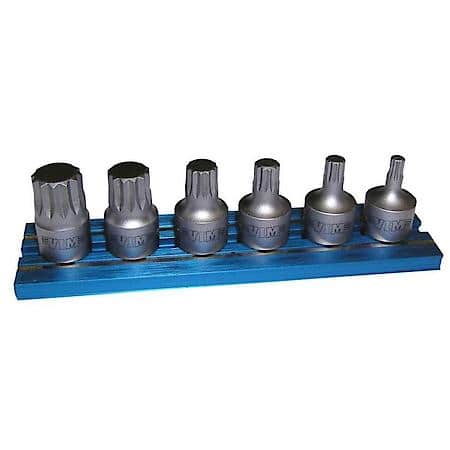 6-Pc Xzn Stubby Driver Set, 1/4 S