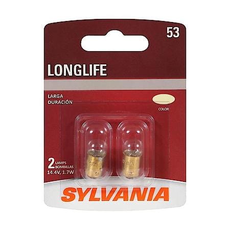53 Long Life: Mini Bulb, Standard Performance, 2 Pack