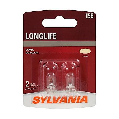 158 Long Life: Mini Bulb, Standard Performance, 2 Pack