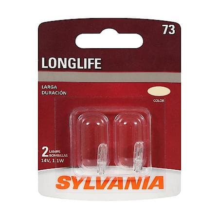 73 Long Life: Mini Bulb, Standard Performance, 2 Pack