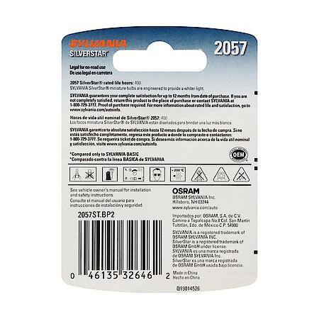 2057 SilverStar: Mini Bulb, High Performance, 2 Pack