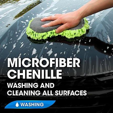 Microfiber Sponge with Scrubber, Unique 2-Sided Cleaning Solution