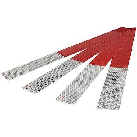 Reflective tape kit, four 18" strips of red/silver self-adh conspicuity tape