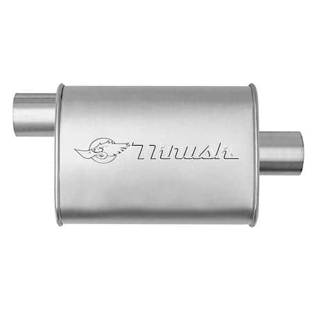 Muffler Mellow Performance Tone Inlet 3 Pipe Connection Offset Outlet 3 Center