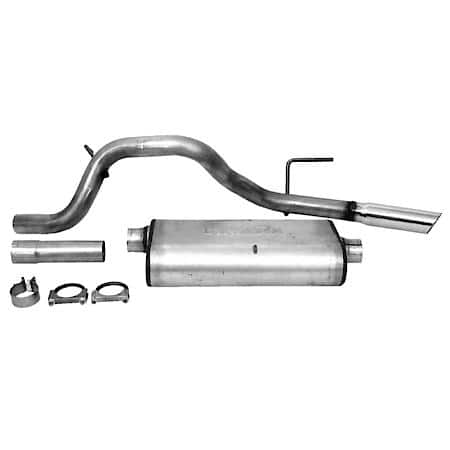 Ultra Flo Exhaust System Kit Intermediate Pipe, Muffler, Tail Pipe, Clamps