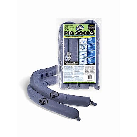 Pig Universal Absorbent Sock, 3"X42", 2/Package
