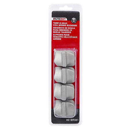 4-Pack Rear Coil Spring Boosters, Twist-In Style: For Improved Ride Height