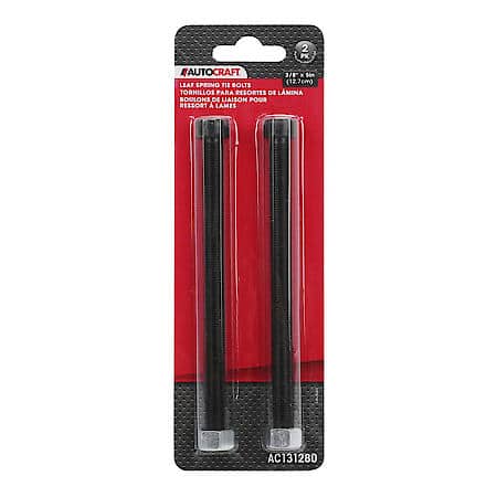 2-Pack Leaf Spring Tie Bolts, 3/8" x 5", High Quality