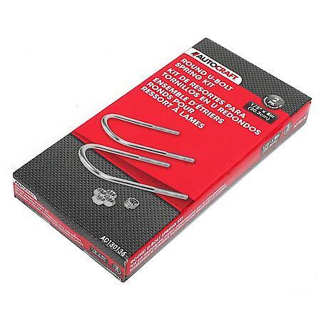 Round U Bolt, 1/2" x 3-1/8" x 8", 2 Pack