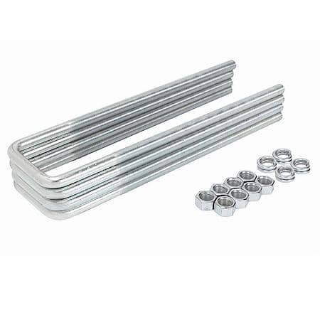 Square U Bolt, 1/2" x 3-5/32" x 12-1/2", 4 Pack