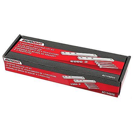 Leaf Spring Truck Lift Kit with 3-Position Shackles