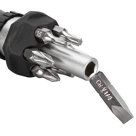 Ratcheting Screwdriver With 6 Bits