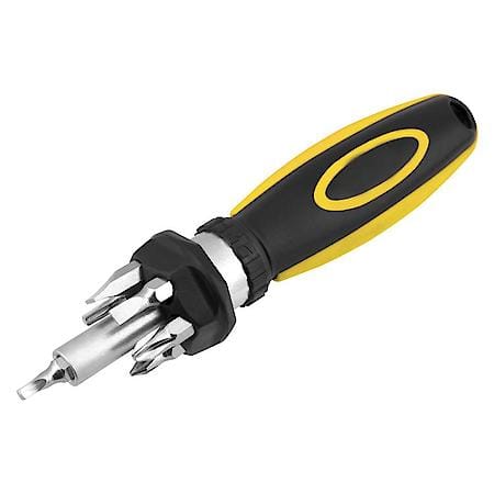 Ratcheting Screwdriver With 6 Bits