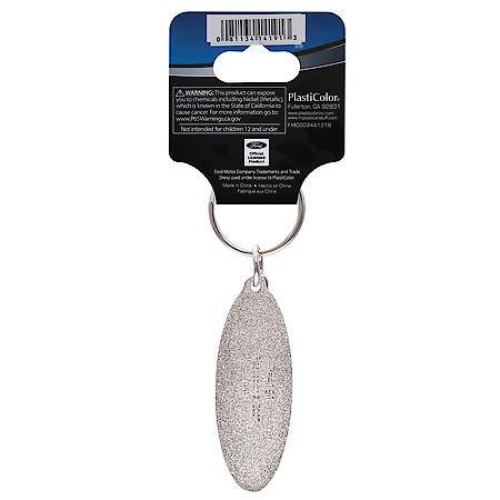 Ford Key Chain: Enamel Metal Keychain, Silver with Blue Logo