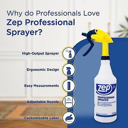 Heavy Duty Spray Bottle with Adjustable Pattern & Measuring Lines