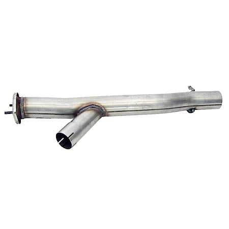 Exhaust Y Pipe 2 Bolt Welded Flange Inlet  3 Inch Outlet OD
