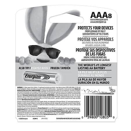 MAX AAA Batteries (8 Pack), Triple A Alkaline Batteries