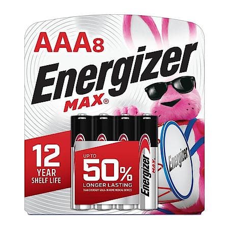 MAX AAA Batteries (8 Pack), Triple A Alkaline Batteries