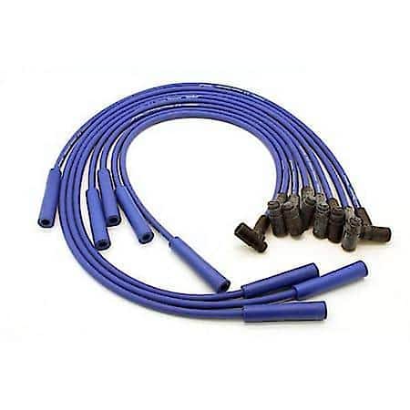 808305 Flame-Thrower Spark Plug Wires 8 cyl 8mm GM HEI Custom Fit Blue