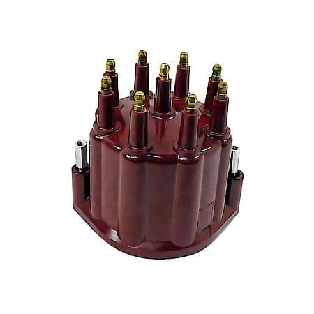D651711 Cap Male Red 8 Cylinder Flame-Thrower Marine Billet Distributor