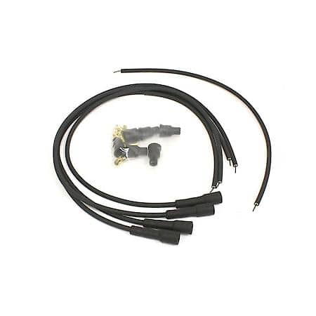 704180 Flame-Thrower Spark Plug Wires 4 Cyl British Universal 180 Degree Black