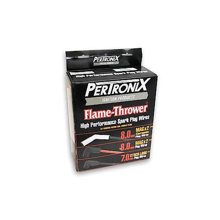708105 Flame-Thrower Spark Plug Wires 8 Cyl Custom Fit Black