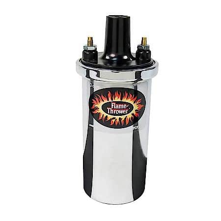Flame Thrower Canister Coil: 40K Secondary Voltage, 3 Ohm, Oil Filled, 1 Pk, Improved Response!