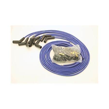 808315 Flame-Thrower Spark Plug Wires 8 cyl 8mm Universal 115 Degree Blue