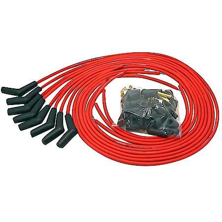 808415 Flame-Thrower Spark Plug Wires 8 cyl 8mm Universal 115 Degree Red