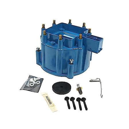 D4052 Flame-Thrower HEI Distributor Cap Blue