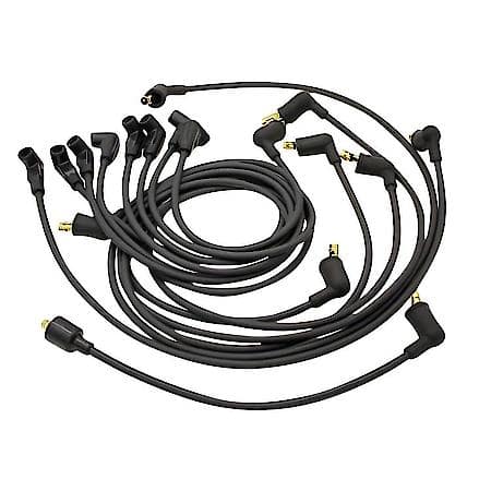 708107 Flame-Thrower Spark Plug Wires 8 Cyl Plymouth Custom Fit Black