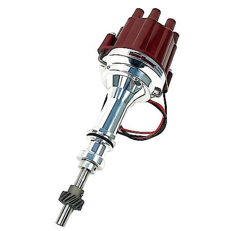 Dist Billet Marine Ford 302 red cap