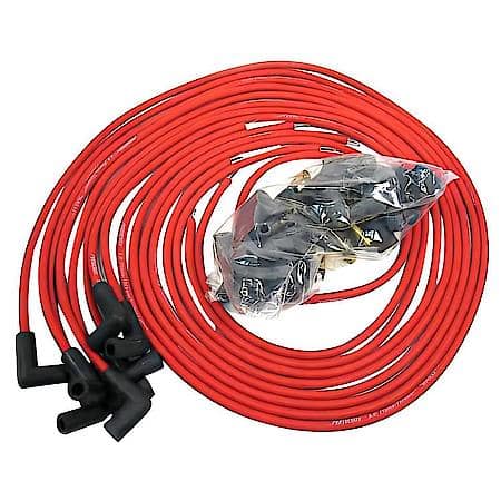 808490 Flame-Thrower Spark Plug Wires 8 cyl 8mm Universal 90 Degree Red