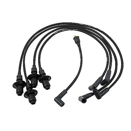 804202 Flame-Thrower Spark Plug Wires 4 cyl 8mm VW Male Cap Black