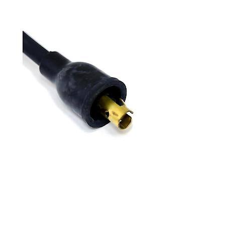 704101 Flame-Thrower Spark Plug Wires 4 Cyl Vw Custom Fit Black