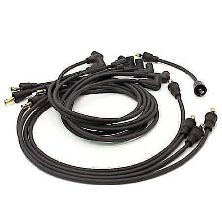 708101 Flame-Thrower Spark Plug Wires 8 Cyl Gm Custom Fit Black