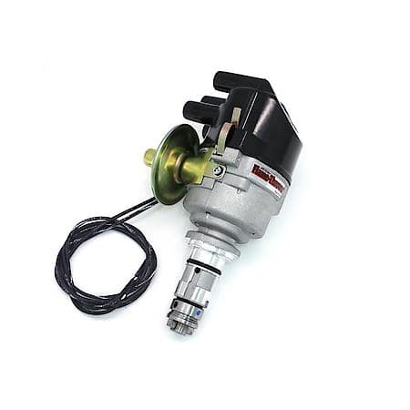 Dist British 4 cyl cast 12V Pos vac side cap