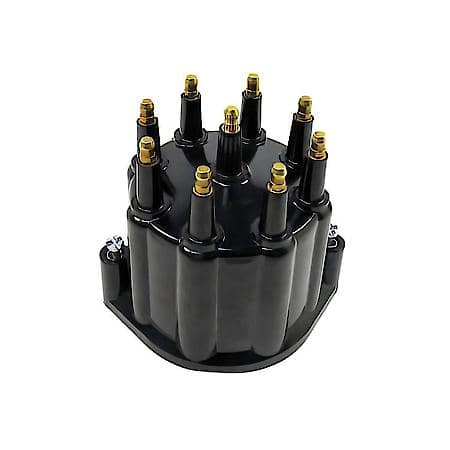 D650710 Cap Male Black 8 Cylinder Flame-Thrower Billet Distributor
