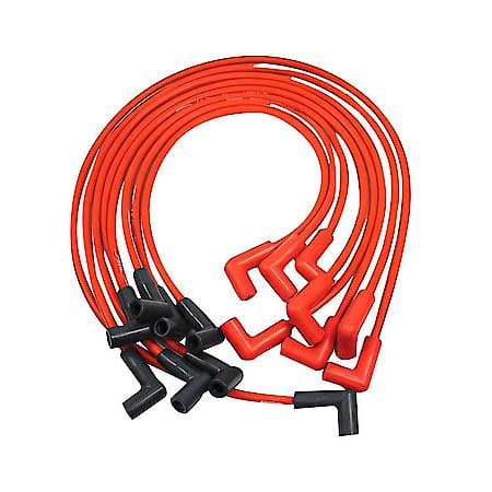 808412 Flame-Thrower Spark Plug Wires 8 cyl 8mm GM HEI Custom Fit Red