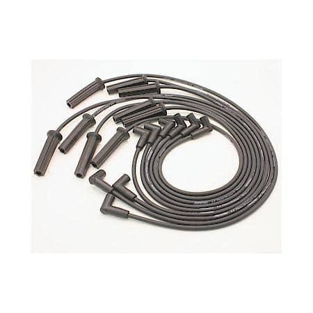 808216 Flame-Thrower Spark Plug Wires 8 cyl 8mm GM HEI Custom Fit Black