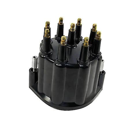 D651710 Cap Male Black 8 Cylinder Flame-Thrower Marine Billet Distributor