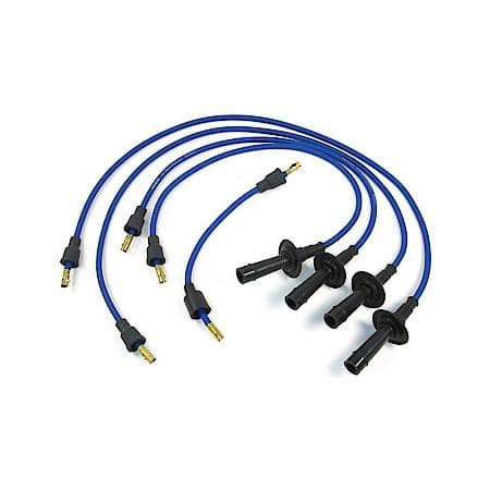 704301 Flame-Thrower Spark Plug Wires 4 Cyl Vw Custom Fit Blue