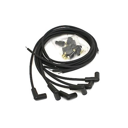 706190 Flame-Thrower Spark Plug Wires 6 Cyl British Universal 90 Degree Black
