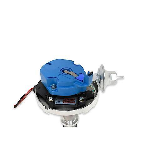 D1200 Flame-Thrower Distributor Hei Pontiac Small Block/Big Block Black Cap