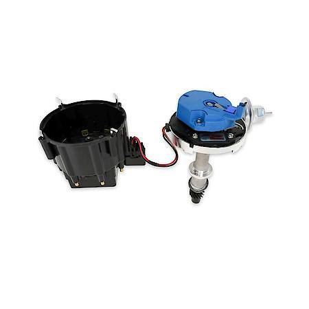 D1200 Flame-Thrower Distributor Hei Pontiac Small Block/Big Block Black Cap
