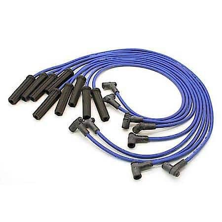 808317 Flame-Thrower Spark Plug Wires 8 cyl 8mm GM HEI Custom Fit Blue