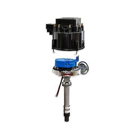 D1000 Flame-Thrower Distributor Hei Chevrolet Small Block/Big Block Black Cap