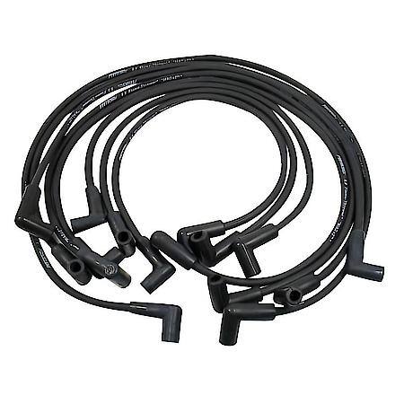 808210 Flame-Thrower Spark Plug Wires 8 cyl 8mm GM HEI Custom Fit Black