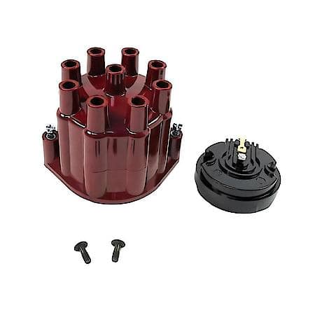 D600701 Cap Red And Rotor 8 Cylinder Flame-Thrower Billet Distributor