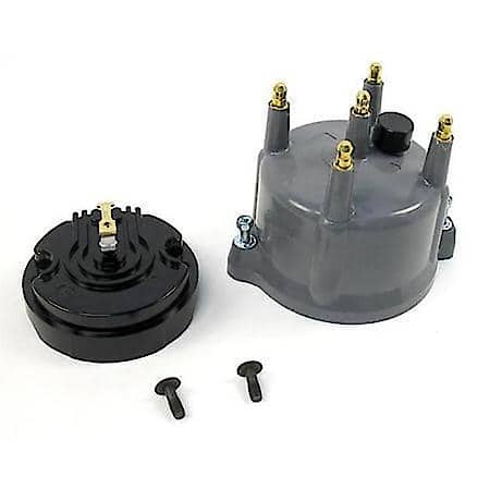 D604713 Cap Gray and Rotor Kit 4 cylinder Flame-Thrower Billet Distributor